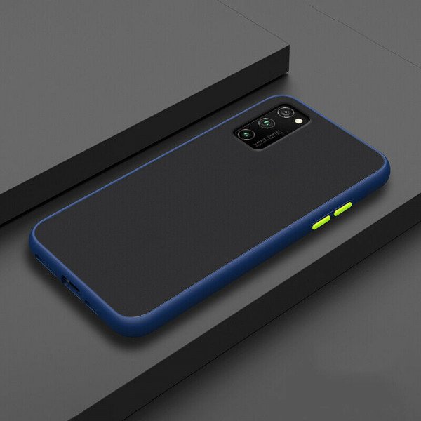 Wholesale Samsung Galaxy A51 Slim Matte Hybrid Bumper Case (Blue)